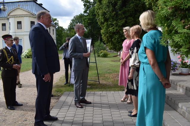 Latvijas Valsts prezidents Edgars Rinkēvičs viesojās Krāslavas novada muzejā, 21.07.2023.